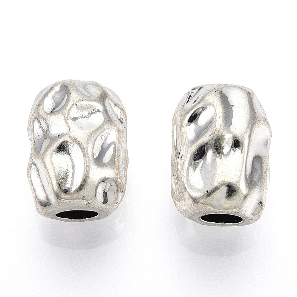 

PandaHall Tibetan Style Alloy Beads, Cadmium Free & Lead Free, Textured, Oval, Antique Silver, 11.5x8.5x8mm, Hole: 3mm Alloy Oval