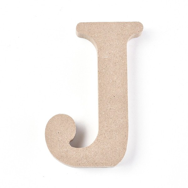 

PandaHall Letter Unfinished Wood Slices, Laser Cut Wood Shapes, for DIY Painting Ornament Christmas Home Decor Pendants, Letter.J..., Orange