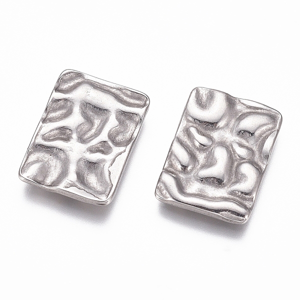 

PandaHall 304 Stainless Steel Cabochons, Fit Floating Locket Charms, Rectangle, Hammered, Stainless Steel Color, 14x10x1.5mm 304 Stainless...
