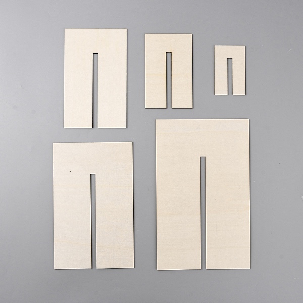 

PandaHall 5Pcs Wood Bow Tie Boards, for Bow Tie Crafts Making Tools, Rectangle, Antique White, 80~240x50~150x2.2~2.3mm Wood Rectangle