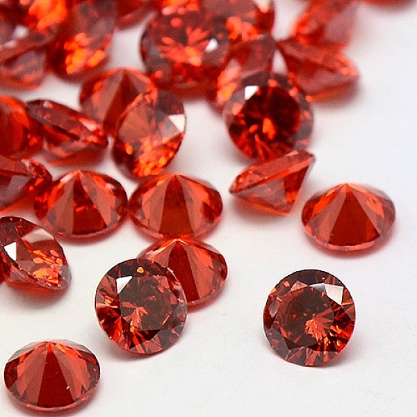 

PandaHall Diamond Shape Grade A Cubic Zirconia Cabochons, Faceted, Red, 1mm Cubic Zirconia Diamond Red
