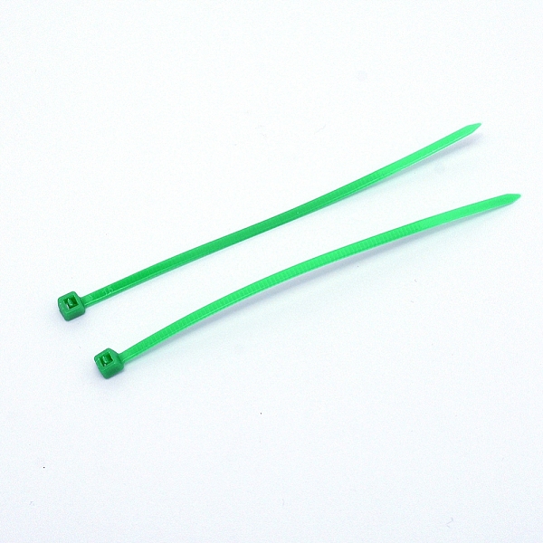 

PandaHall Plastic Cable Ties, Tie Wraps, Zip Ties, Green, 100x4.5x3.5mm, 100pcs/bag Plastic Green