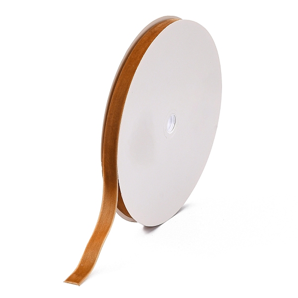 

PandaHall 5/8 inch Single Face Velvet Ribbon, Tan, 5/8 inch(15.9mm), about 25yards/roll(22.86m/roll) Velvet None Orange