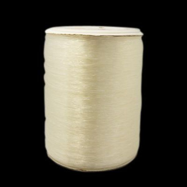 

PandaHall Korean Crystal Thread, Elastic String Cord for Jewelry Making, Clear, 0.5mm, about 1093.61 yards(1000m)/roll TPU Round Clear