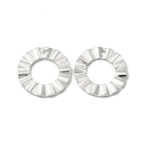 

PandaHall 304 Stainless Steel Pendants, Round Ring Charm, Stainless Steel Color, 18x3mm, Hole: 1.8mm 304 Stainless Steel Ring