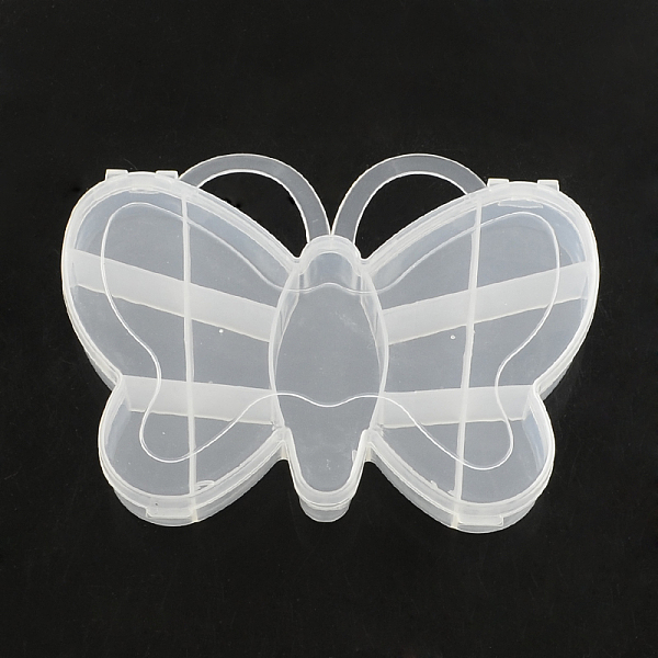 

PandaHall Butterfly Plastic Bead Storage Containers, 13 Compartments, Clear, 11.2x13.8x1.9cm Plastic Butterfly Clear