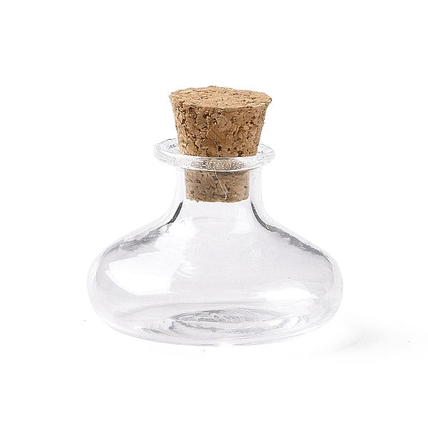 

PandaHall Miniature Glass Bottles, with Cork Stoppers, Empty Wishing Bottles, for Dollhouse Accessories, Jewelry Making, Clear, 20.5x22mm...