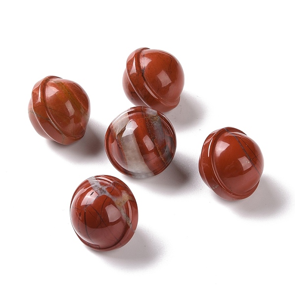 

PandaHall Natural Red Jasper Display Decorations, Gemstone Figurine, Planet, 20x18mm Red Jasper Planet