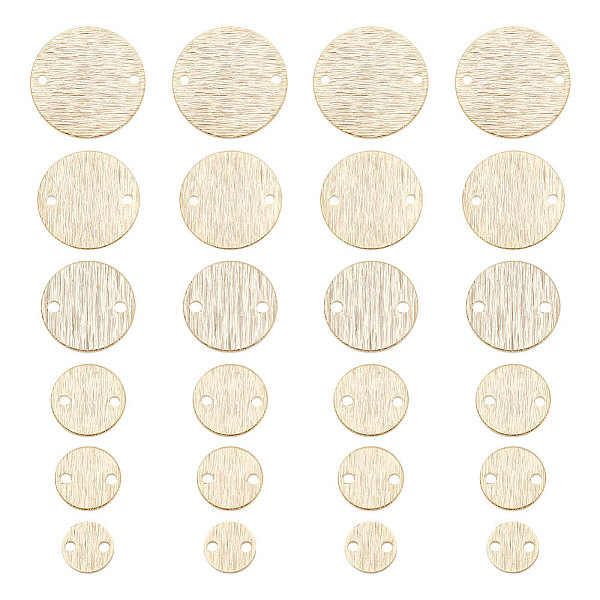 

PandaHall GOMAKERER 60 Pcs Brass Connector Charms, Real 24k Gold Plated Flat Round Links Round Blank Tag Link Connectors Dangle Pendants...