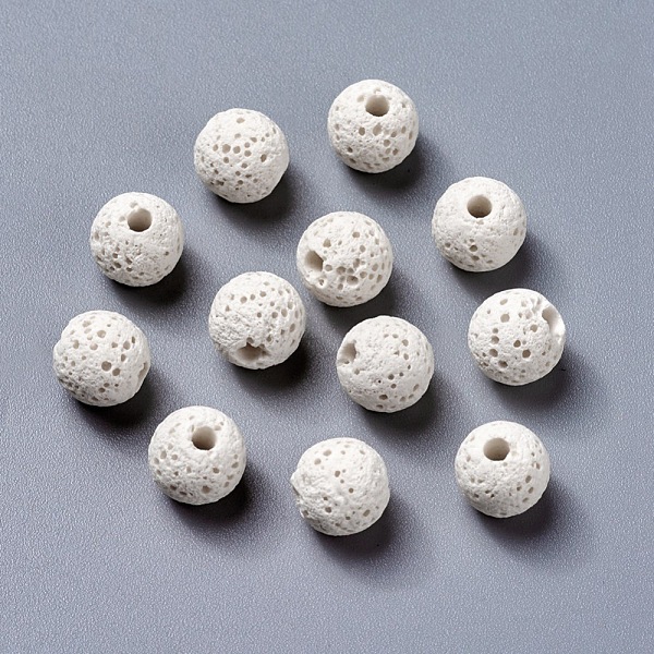 Unwaxed Natural Lava Rock Beads