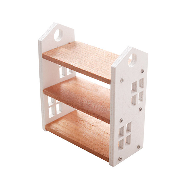 

PandaHall Wood Miniature Ornaments, Micro Landscape Home Dollhouse Accessories, Pretending Prop Decorations, Shelf, White, 30x63x72mm Wood...