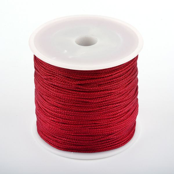 

PandaHall Nylon Thread, FireBrick, 1mm, about 87.48 yards(80m)/roll Nylon Red