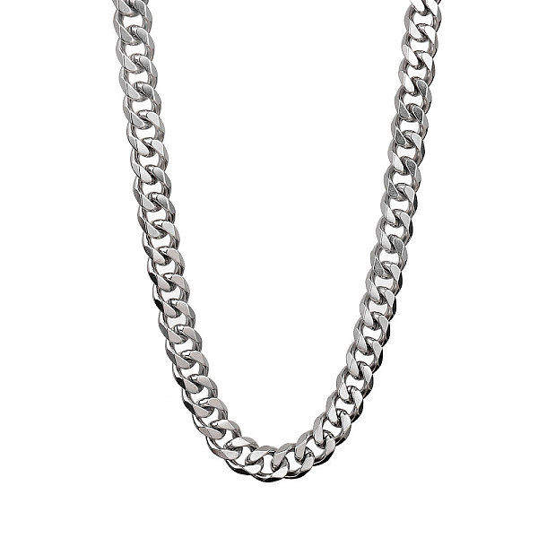 

PandaHall 201 Stainless Steel Curb Chain Necklaces, Stainless Steel Color, 20.08 inch(51cm) 201 Stainless Steel