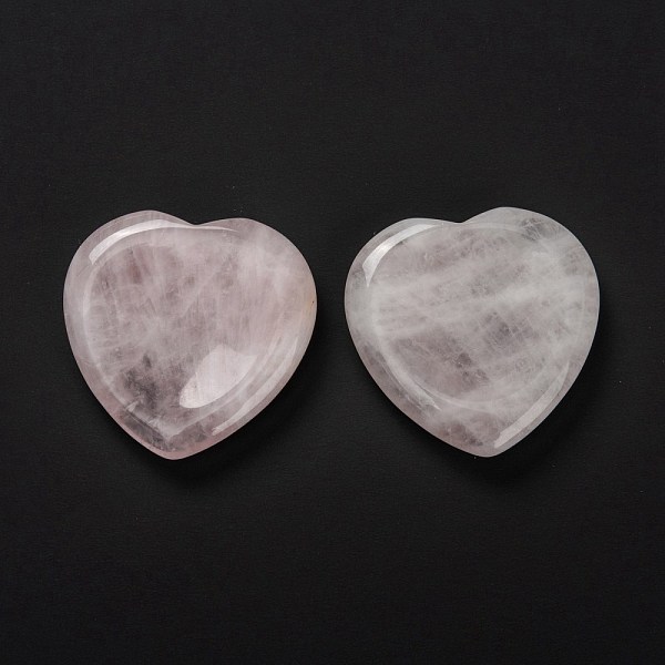 

PandaHall Natural Rose Quartz Massage, Heart, for Face to Lift, Decrease Puffiness and Tighten, 39~40x39.5~40x7~8mm Rose Quartz Heart