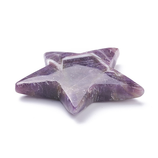

PandaHall Natural Amethyst Beads, for Wire Wrapped Pendants Making, No Hole/Undrilled, Star, 50~54x54~59.5x9~11.5mm Amethyst Star