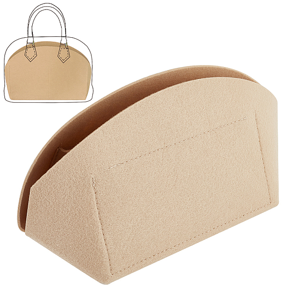 

PandaHall WADORN Felt Handbag Organizer Insert for LV Alma BB, Shell Shaper Tote Bag Organizer Portable Felt Liner Tidy Organizer Bag in Bag..., Orange