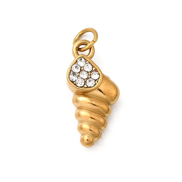 304 Stainless Steel Rhinestone Pendants