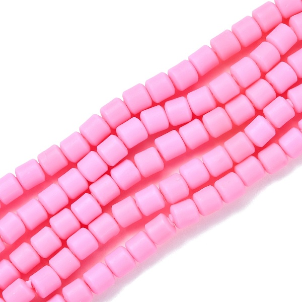 

PandaHall Handmade Polymer Clay Bead Strands, Column, Hot Pink, 6.5x6mm, Hole: 1.2mm, about 61pcs/strand, 15.75 inch(40cm) Polymer Clay...