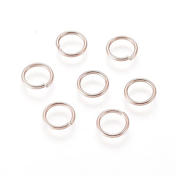 

PandaHall 304 Stainless Steel Open Jump Rings, Rose Gold, 20 Gauge, 7x0.8mm, Inner Diameter: 5.5mm 304 Stainless Steel