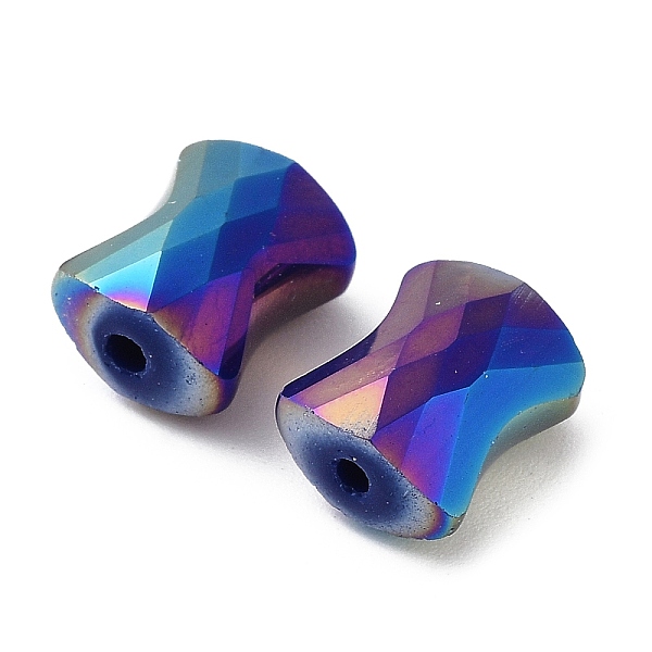 

PandaHall Electroplate Glass Beads, AB Color, Faceted Pillow, Colorful, 10x8x6mm, Hole: 1.6mm Glass Pillow