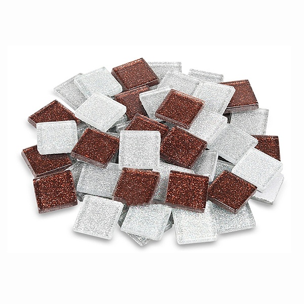 

PandaHall Square Transparent Glass Cabochons, Mosaic Tiles, for Home Decoration or DIY Crafts, Sienna, 20x20x4mm, 260pcs/kg Glass Square..., Brown