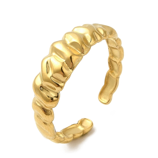 

PandaHall 304 Stainless Steel Open Cuff Rings, Croissant Shape, Golden, Inner Diameter: 18mm 304 Stainless Steel