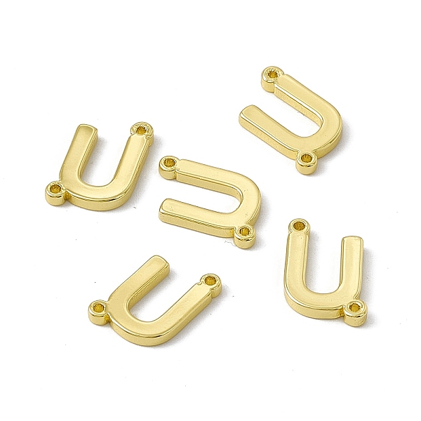 

PandaHall Rack Plating Brass Connector Charms, Real 18K Gold Plated, Long-Lasting Plated, Cadmium Free & Nickel Free & Lead Free, Letter...