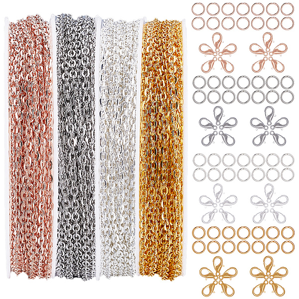 DIY Iron Cable Chains Bracelets Necklaces Making Kits