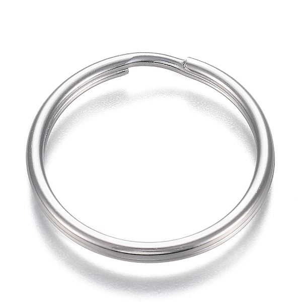 

PandaHall 304 Stainless Steel Split Key Rings, Keychain Clasp Findings, Stainless Steel Color, 30x2.7mm, Inner Diameter: 25mm, Single Wire...