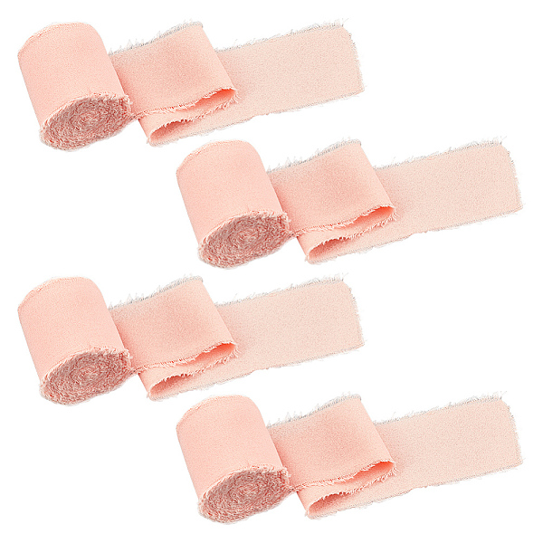 

PandaHall 5M Cotton Frayed Ribbons, Raw Edge Ribbon, Bowknot Making, Garment Accessories, Misty Rose, 1-5/8 inch(40mm), about 5.47 Yards...