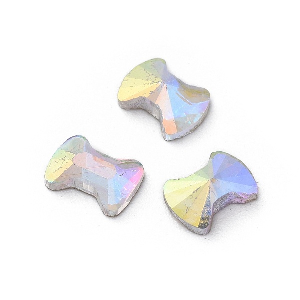 

PandaHall (Clearance Sale)Flat Back Alloy Rhinestone, Nail Art Decoration Accessories, Faceted, Bowknot, Light Amethyst AB, 4.5x6mm..., Purple