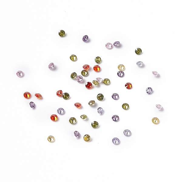 

PandaHall Mixed Grade A Diamond Shaped Cubic Zirconia Cabochons, Faceted, 2.5x1.7mm Cubic Zirconia Diamond Multicolor