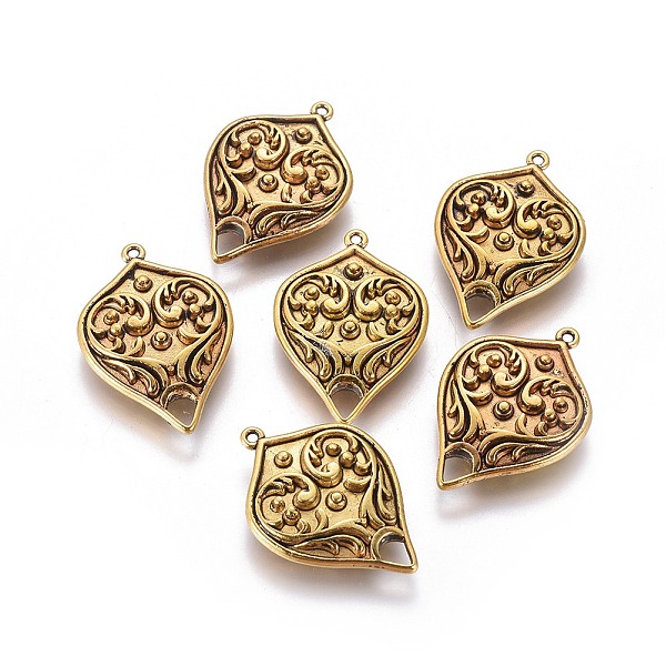 

PandaHall Alloy Links connectors, Cadmium Free & Lead Free, teardrop, Antique Golden, 30x21x6mm, Hole: 1.5x1.5mm~4.5X3.5mm Alloy Teardrop