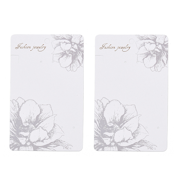 Cartes D'affichage De Boucle D'oreille De Fleur De Rectangle