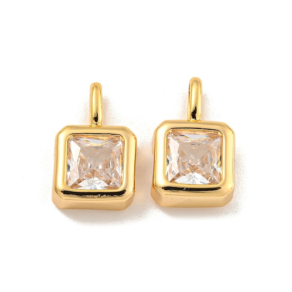 

PandaHall Brass with Clear Cubic Zirconia Pendants, Cuboid, Real 18K Gold Plated, 14x8.5x4mm, Hole: 4.5x2mm Brass+Cubic Zirconia Cuboid...