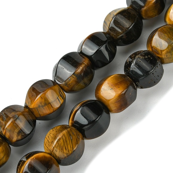 

PandaHall Natural Tiger Eye Beads Strands, Faceted, Round, 10mm, Hole: 1.3mm, about 40pcs/strand, 16.14~16.22''(41~41.2cm) Tiger Eye Round