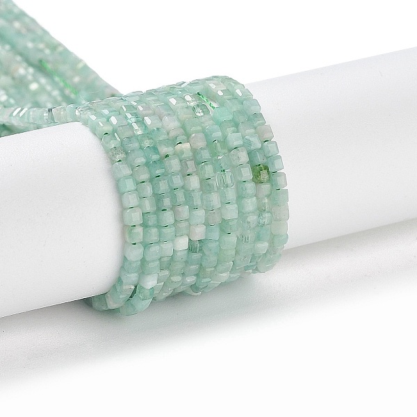 

PandaHall Natural Emerald Beads Strands, Cube, Faceted, Grade AAA, 2x2x2mm, Hole: 0.5mm, about 190~199pcs/strand, 15.47''(39.3cm) Emerald...