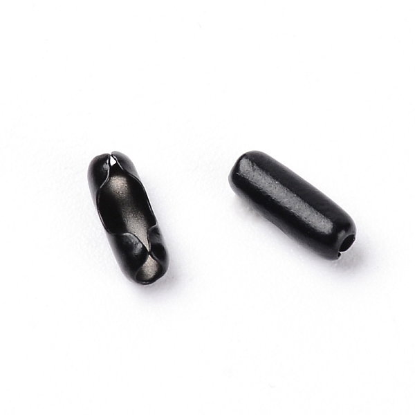 

PandaHall Iron Ball Chain Connectors, Column, Black, 8.5x3mm, 10pcs/bag Iron Black