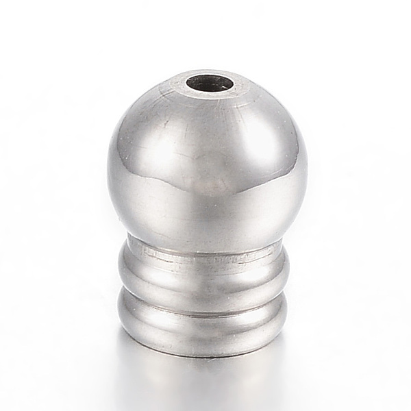

PandaHall 304 Stainless Steel Cord Ends, Stainless Steel Color, 11.5x9mm, Hole: 2mm, Inner Diameter: 6mm 304 Stainless Steel