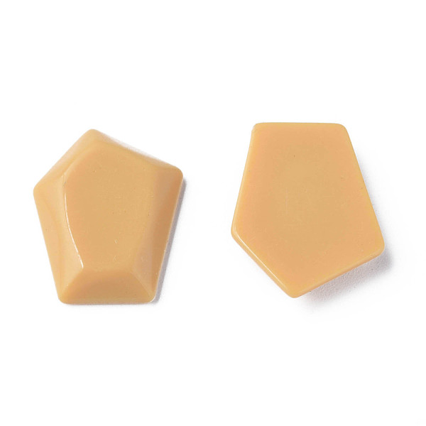 

PandaHall Opaque Acrylic Cabochons, Pentagon, BurlyWood, 23.5x18x4mm, about 450pcs/500g Acrylic Others Orange