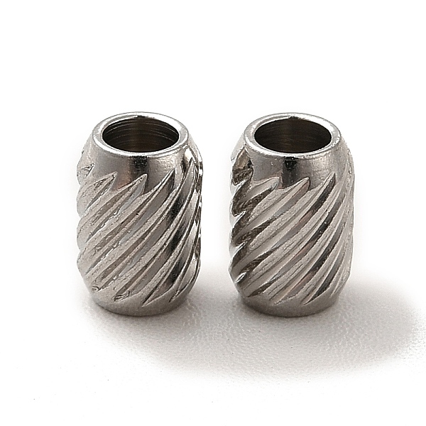 

PandaHall 201 Stainless Steel Beads, Column, Stainless Steel Color, 6x4.2mm, Hole: 2mm 201 Stainless Steel Column