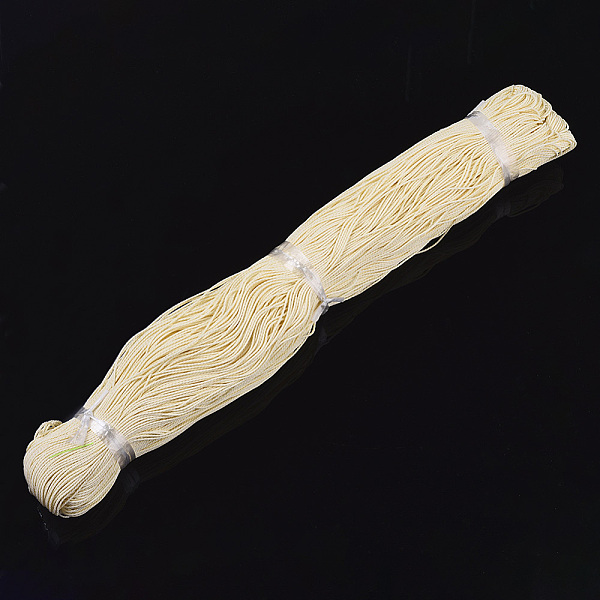 

PandaHall Polyester Cord, Beige, 1.5mm, about 492.12 yards(450m)/bundle Polyester Yellow