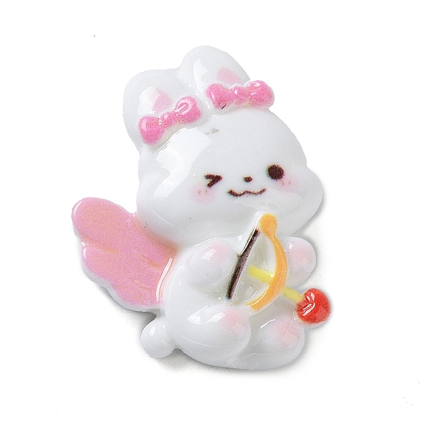 

PandaHall Valentine's Day Opaque Resin Cabochons, Rabbit, White, 26x20x8mm Resin Rabbit White