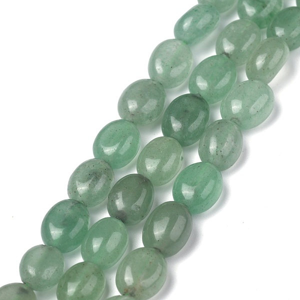 

PandaHall Natural Green Aventurine Beads Strands, Oval, 8x6x3.5~4mm, hole: 1mm, about 45~52pcs/strand, 15.16~15.74 inch(38.5~40cm) Green...