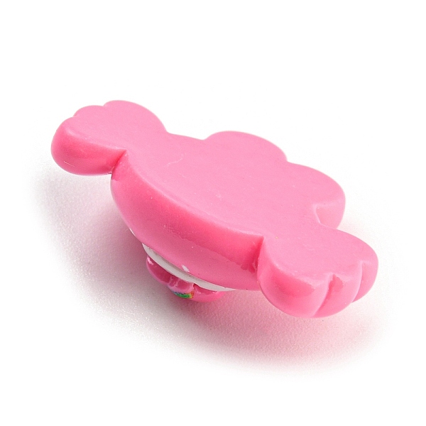 

PandaHall Rabbit Theme Opaque Resin Cabochons, Hot Pink, Candy, 17.5x26x9mm Resin Candy