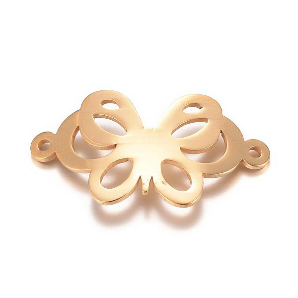 

PandaHall 201 Stainless Steel Links connectors, Butterfly, Golden, 31x17x1mm, Hole: 1.5mm 201 Stainless Steel Butterfly