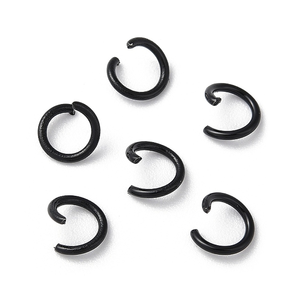

PandaHall Ion Plating(IP) 304 Stainless Steel Open Jump Rings, Black, 17 Gauge,4x0.6mm 304 Stainless Steel Ring