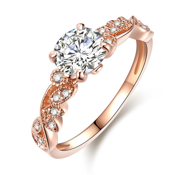 

PandaHall Brass Cubic Zirconia Couple Rings for Women, Lead Free & Cadmium Free, Rose Gold, Size 9, 19mm Brass+Cubic Zirconia Clear
