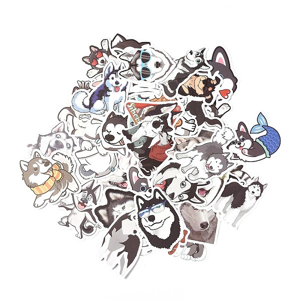 

PandaHall 50Pcs 50 Styles Paper Siberian Husky Dog Stickers Sets, Adhesive Decals for DIY Scrapbooking, Photo Album Decoration, Dog Pattern...