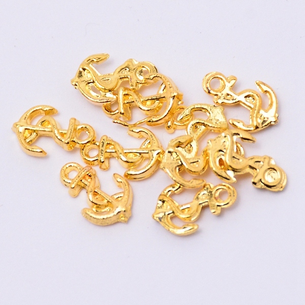 

PandaHall Alloy Cabochons for DIY, Metal Filler, Cadmium Free & Lead Free, Anchor, Golden, 9.5x6x2mm, Hole: 1mm Alloy Anchor & Helm
